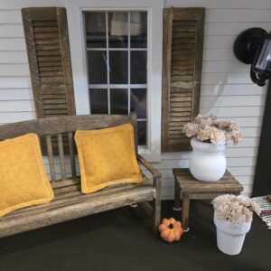 Dollhouse Flower Pots - Dusty Pink Roses