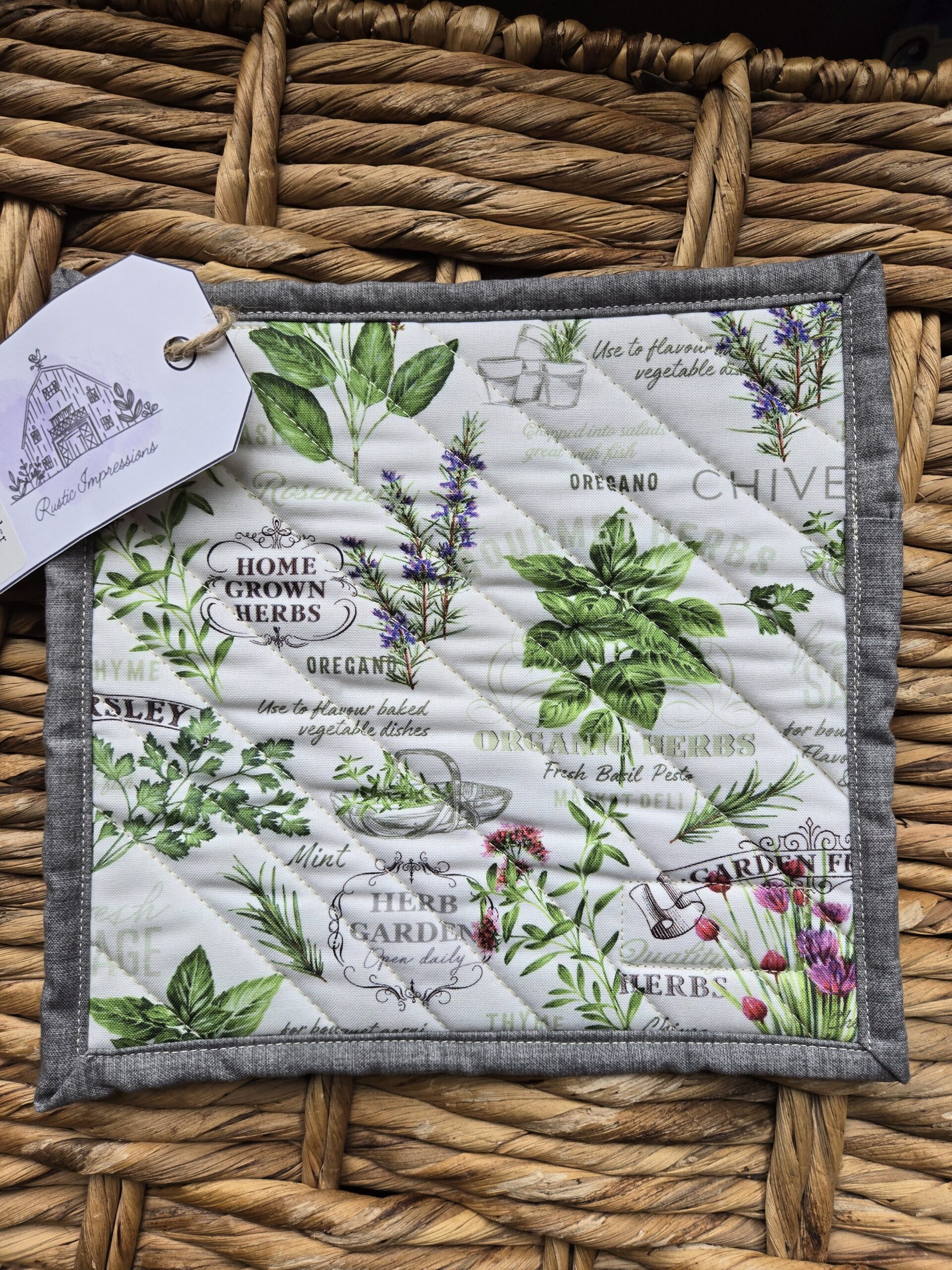 Potholder - Herbs