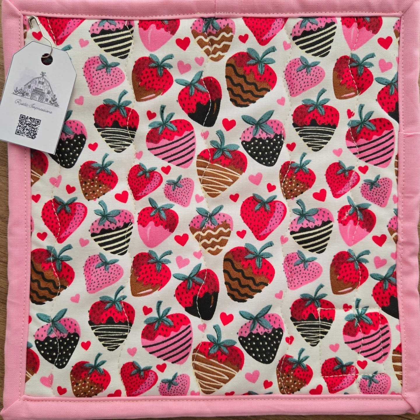 Chocolate Covered Strawberry Potholder