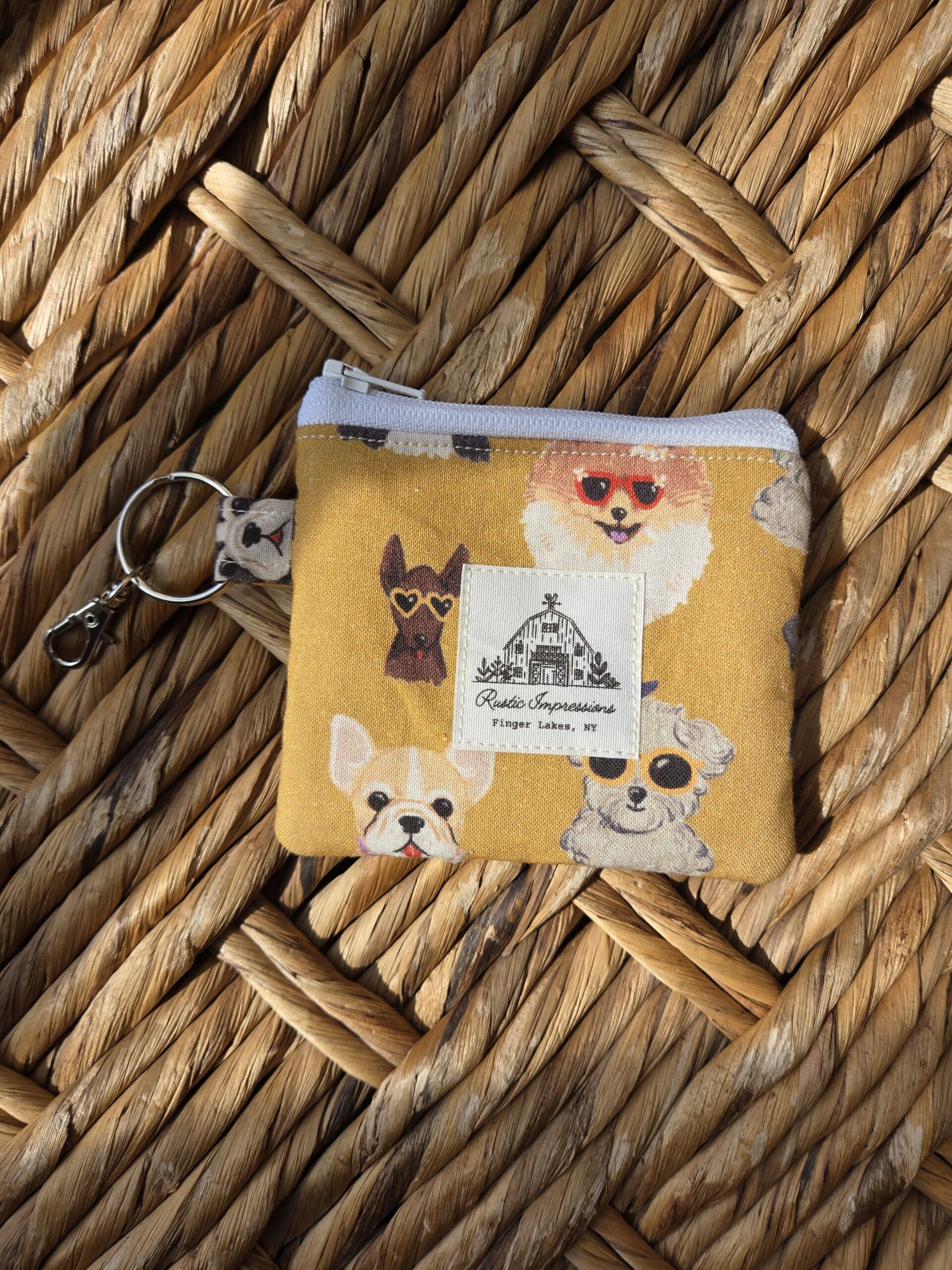 Dressed Up Dogs Keychain Wallet