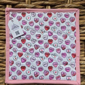 Candy Hearts Potholder