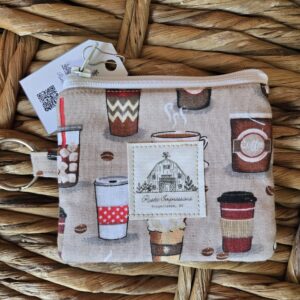 Coffee Shop Keychain Wallet