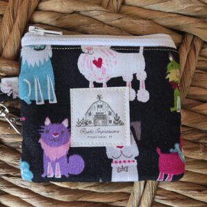 Neon Dogs Keychain Wallet