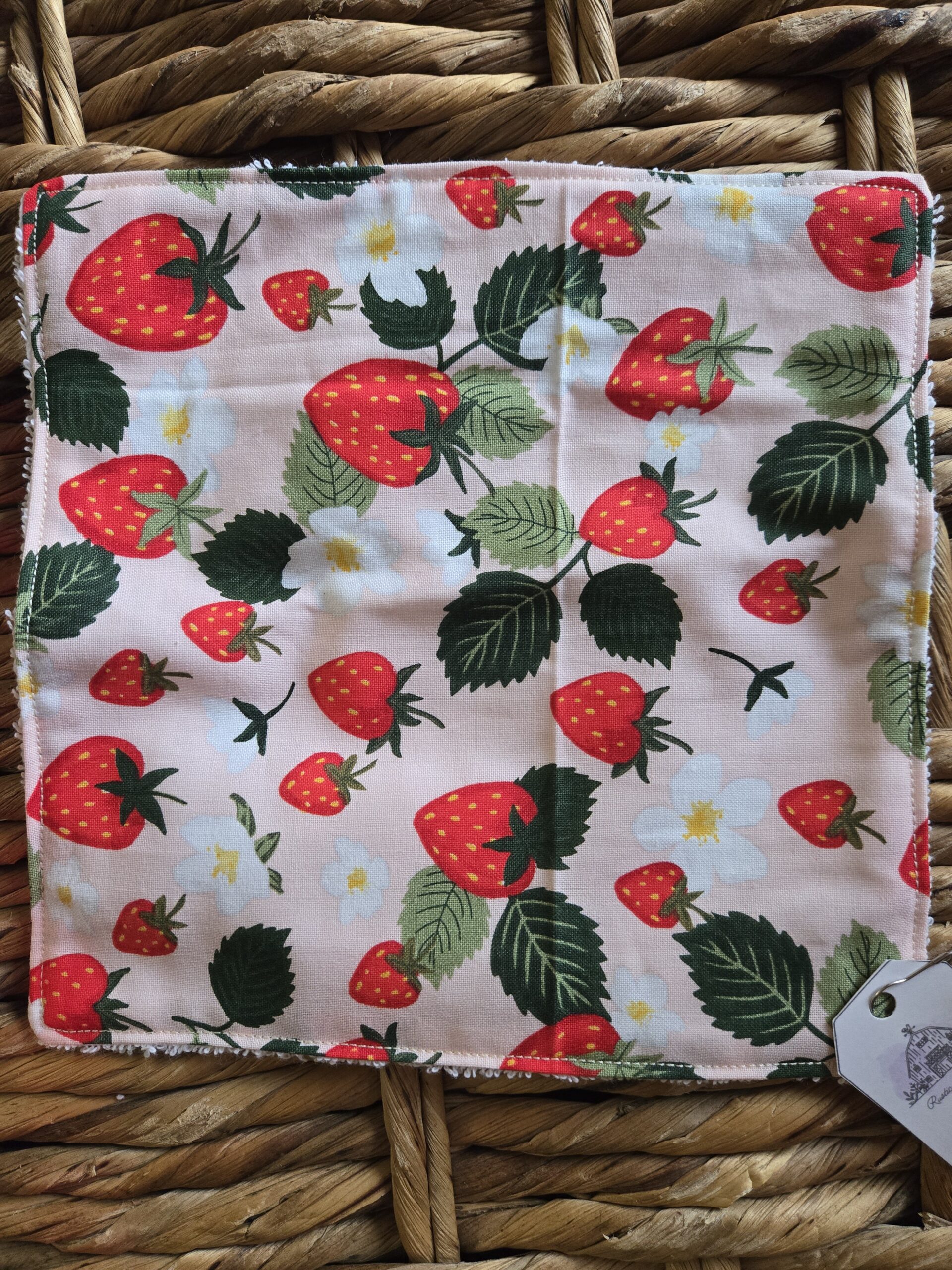 Dish Cloth - Strawberry Field